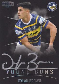 2019 NRL Elite - Young Guns Signature Series Black #YGB10 Dylan Brown Front